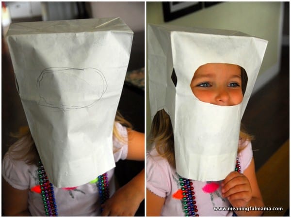 Image result for paper bag on kids head