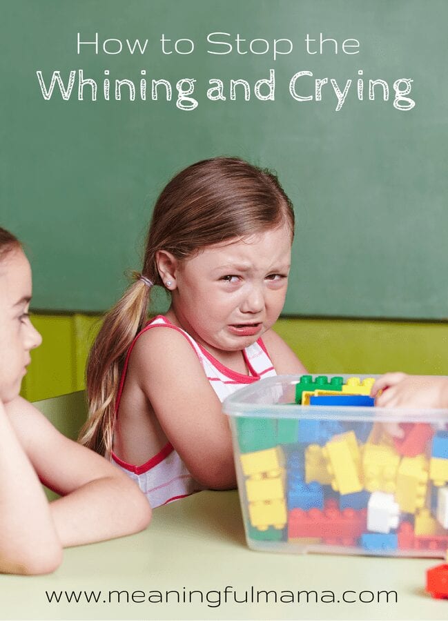how to stop Whining and Crying