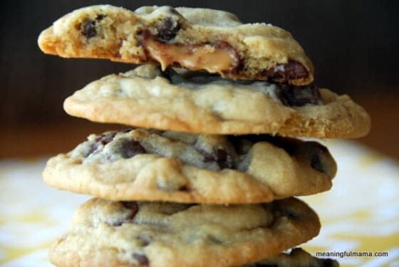 rolo chocolate chip cookies