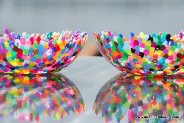 bead bowl multi color