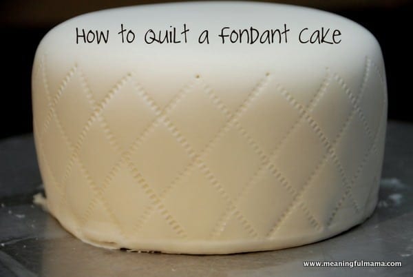 How to cover a square cake with fondant