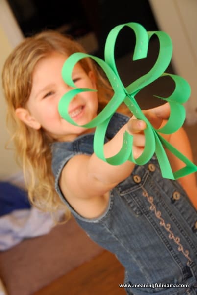 Simple Four Leaf Clover  Craft for St. Patrick's Day