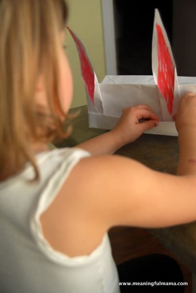 Bunny Ears out of a Paper Bag - Fun Easter Craft