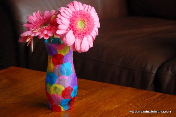 Polka Dot Vase Craft