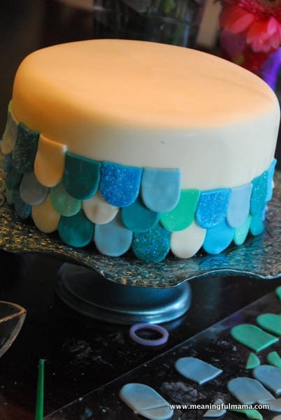 1-#mermaid party #cake #decorating-070