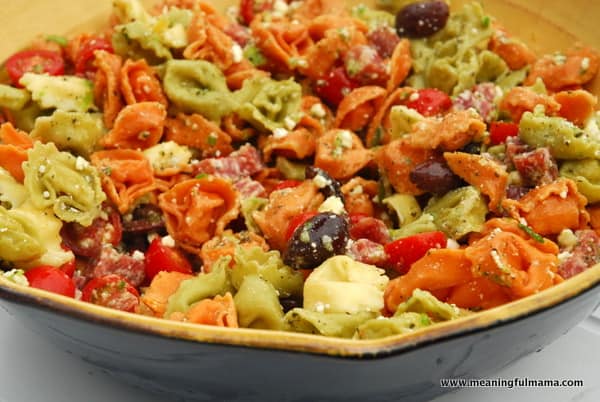 1-#tortellini pasta salad #recipe-004
