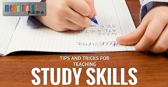 How to Teach Study Skills to Kids