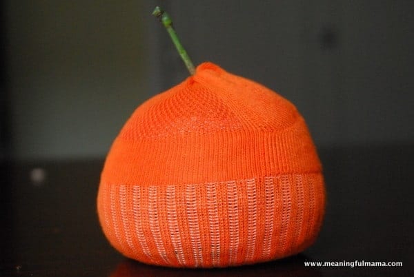 1-#pumpkin sock craft #halloween jack-o-lantern craft-012