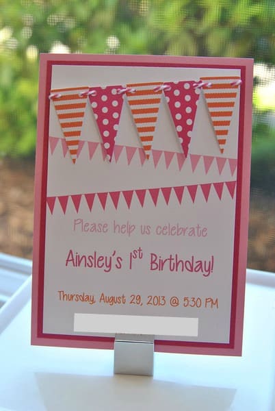 #First Birthday Party #ideas #pink #orange-002