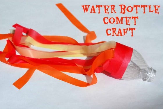 20 Unique Activities to Do While Your Family is in Quarantine - water bottle comet craft