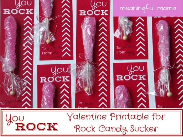 1-#valentine you rock free printable sucker