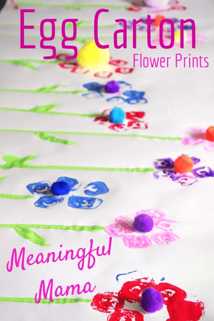 Egg Carton Flower Prints Crafts