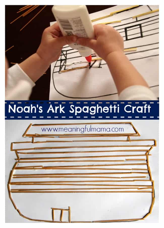 Noah's Ark Craft Spaghetti Kids