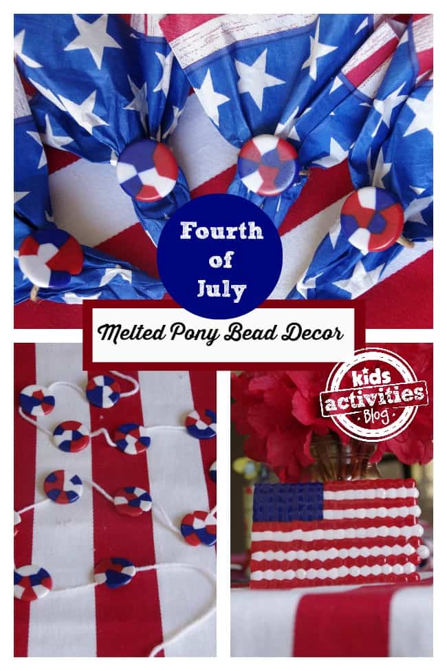fourth of july decorations kids crafts melted pony beads