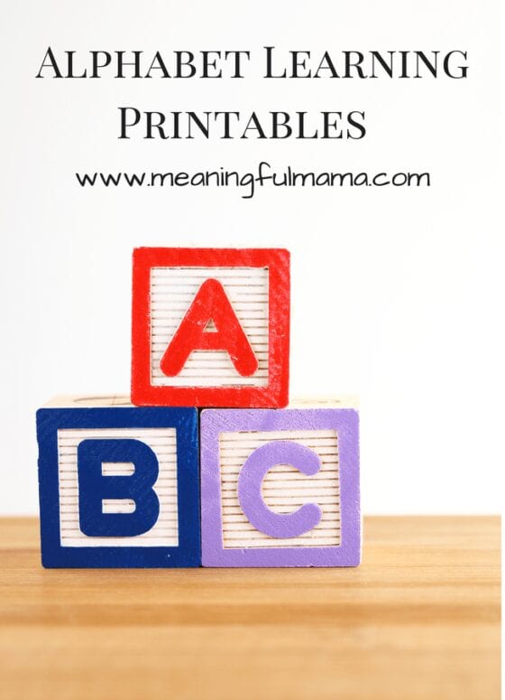 Alphabet Learning Printables