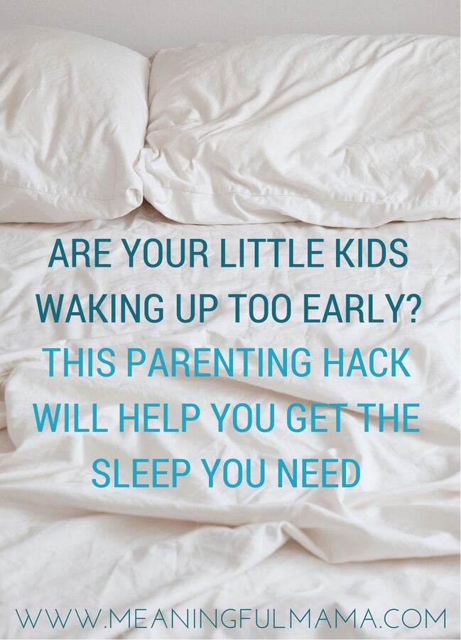 kids waking up too early