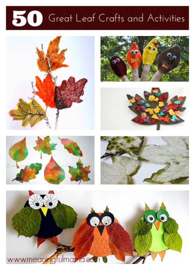 50 great leaf crafts and activities kids