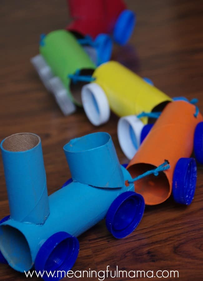 toilet paper roll craft train