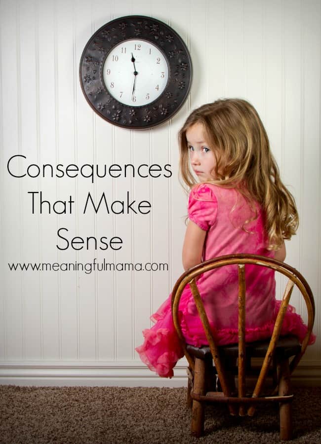 consequences for kids that make sense