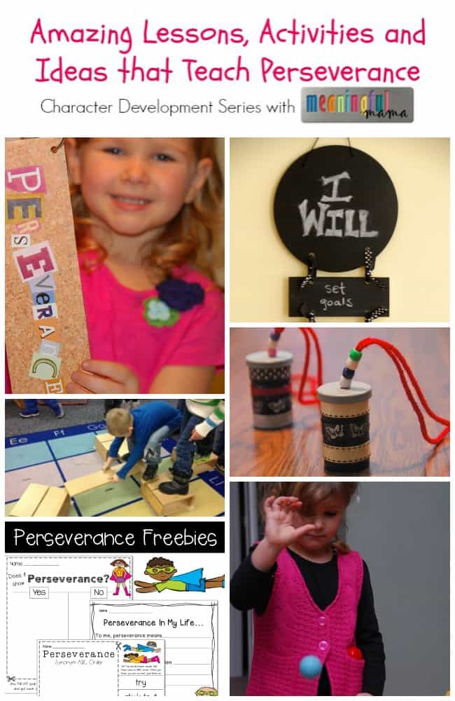 teaching perseverance to kids character building