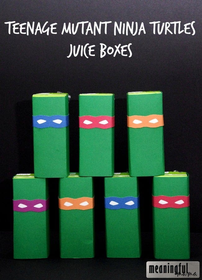 teenage mutant ninja turtles juice boxes printable