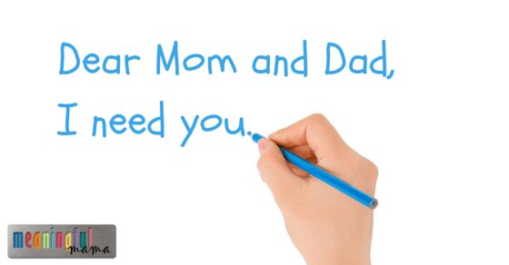 Dear Mom and Dad,