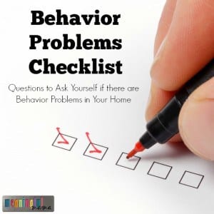 Behavior Problems Check List