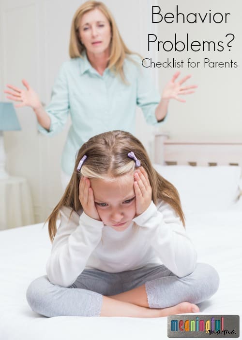 Behavior Problems Checklist for Parents - Parenting Tips