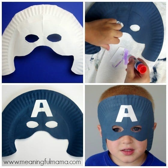 Captain America Mask Tutorial and Template