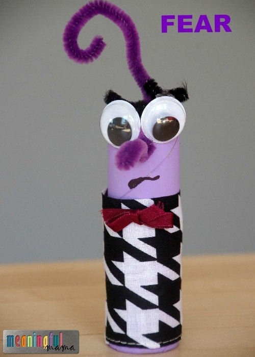 Pixar Inside Out Toilet Paper Roll Craft - Fear