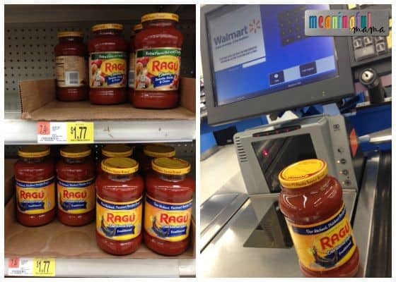 Ragu Shopping at Walmart for a Vegetable Filled Meal