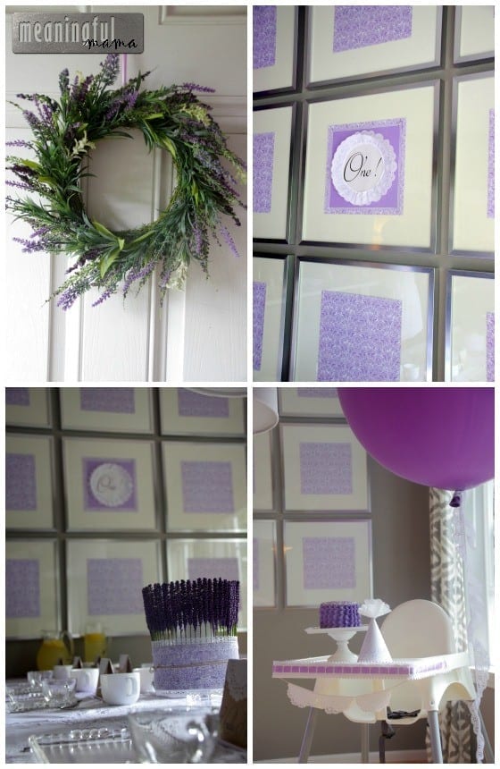 Lavender, Lemon and Lace First Birthday Party