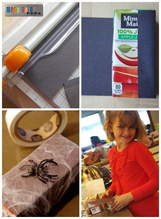 Spider Juice Boxes - Harvest and Halloween Food and Drink Ideas