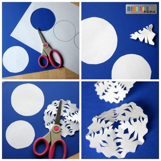 Snowflake Snowman Craft for Elementary Kids