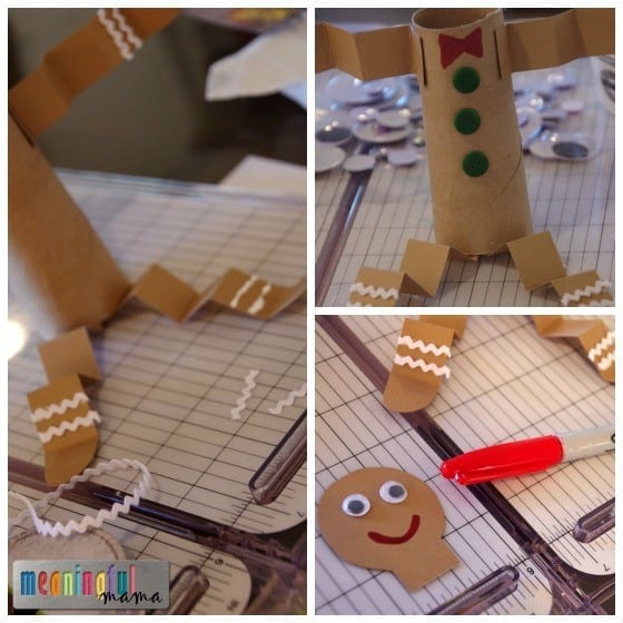 Toilet Paper Roll Christmas Gingerbread Craft