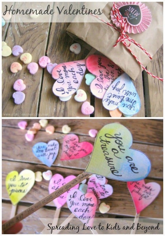 Homemade Valentine's Day Hearts - Spreading Love and Working on Character Development with Kids