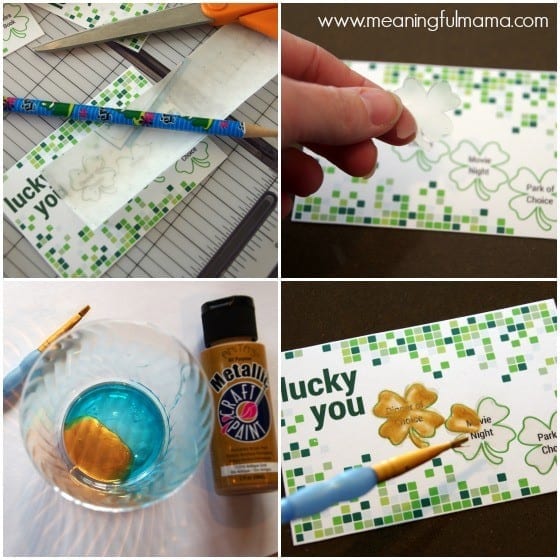 DIY Scratch Off Ticket for St. Patrick's Day