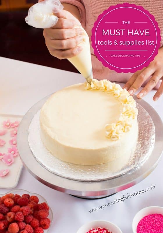 MUST HAVE tools and supplies for cake decorating