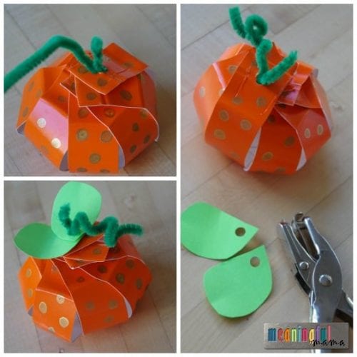 Pumpkin Paper Plate Craft