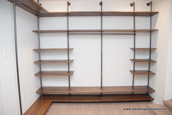Build A Diy Industrial Pipe Walk In Closet, Industrial Style Pipe Closet Shelving