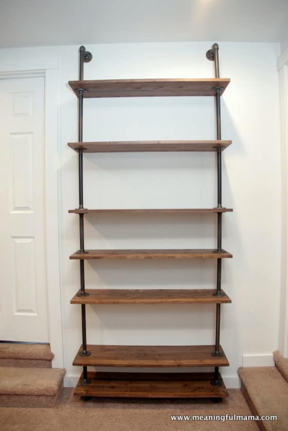 Build A Diy Industrial Pipe Walk In Closet, Shelves Made Out Of Pipe And Wood