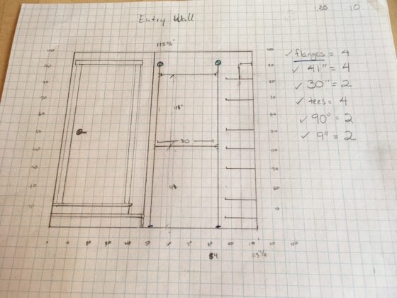 Plans for DIY Industrial Pipe Walk-In Closet