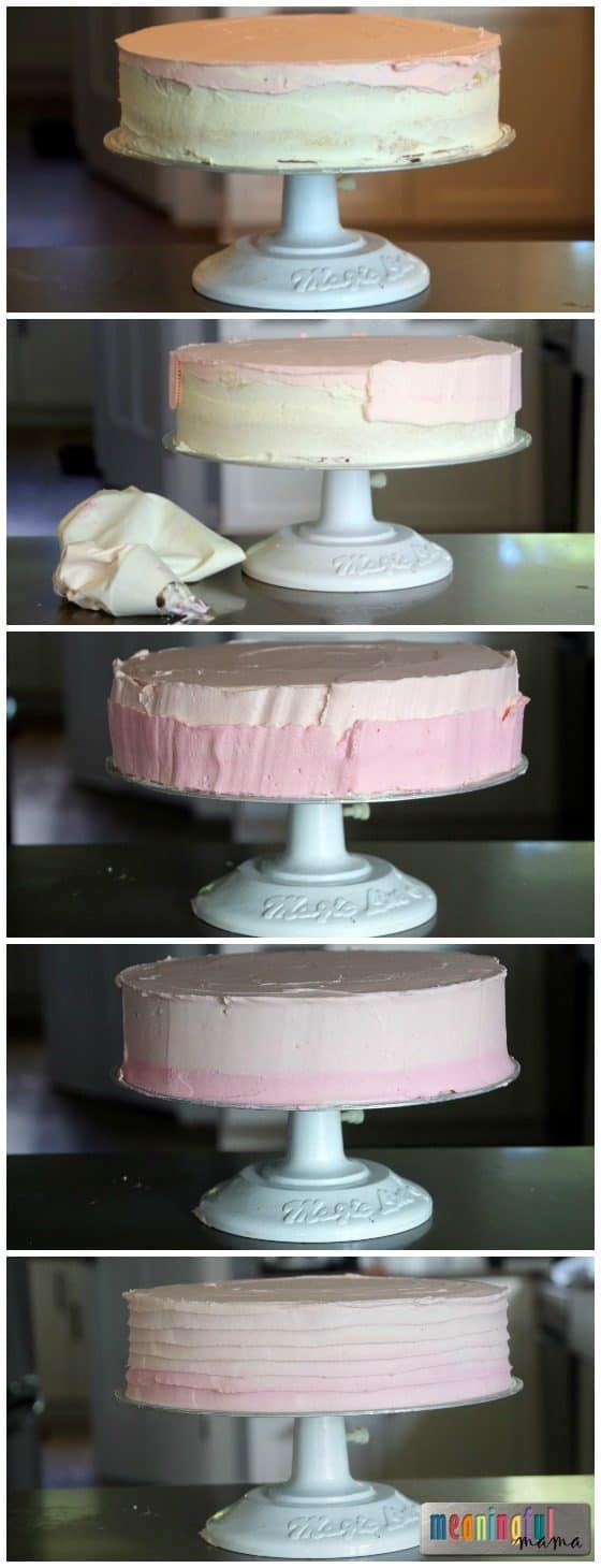 Sweet Sixteen Pink Ombre Cake