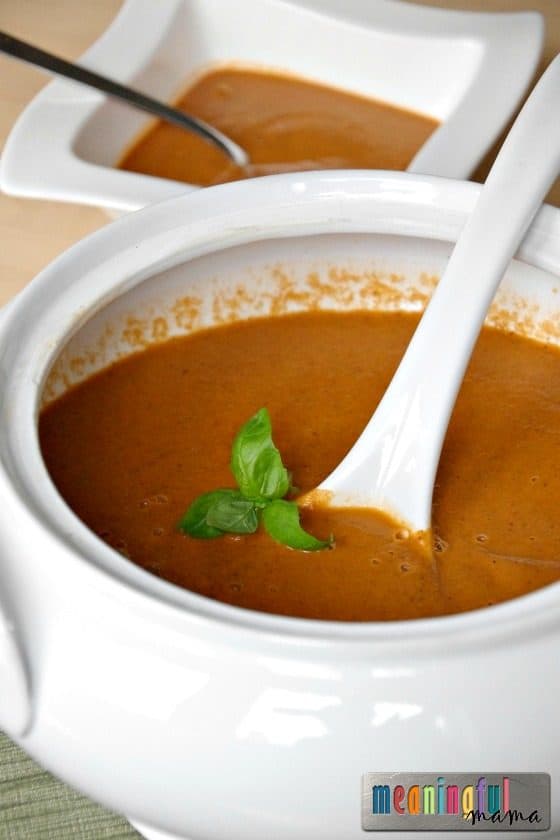 Low FODMAP Roasted Tomato Basil Bisque
