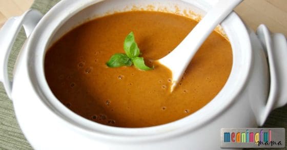 Low FODMAP Roasted Tomato Basil Bisque