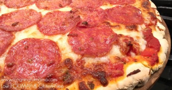 Gluten Free and Low FODMAP Pizza Crust
