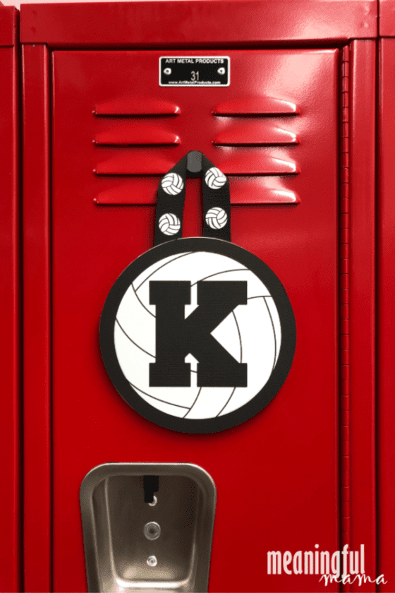 Black and White DIY Volleyball Locker Decorations