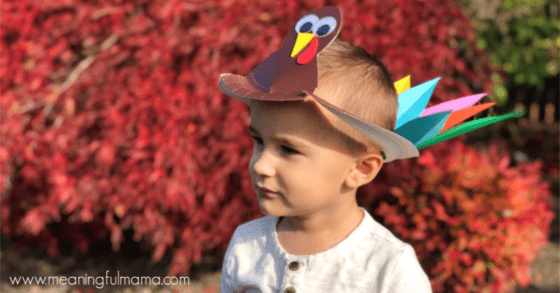 Paper Plate Turkey Hat Craft for Kids