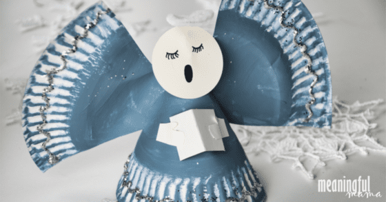 Angel Paper Plate Christmas Craft for Kids