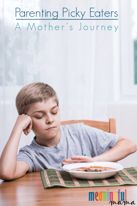 Parenting Picky Eaters: A Mother's Journey - boy pushing food away